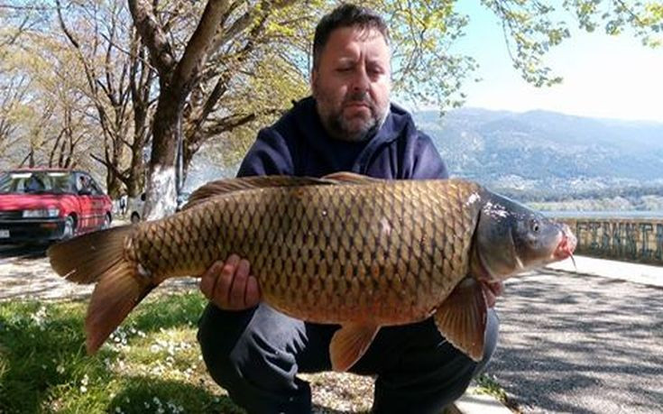 Το θαύμα της φύσης: Έπιασε κυπρίνο 10 κιλών στη λίμνη Παμβώτιδα!